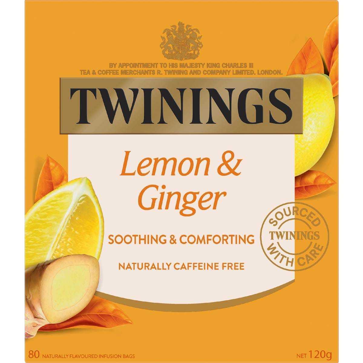 Twinings Tea Bags Lemon & Ginger 80 Pack Woolworths