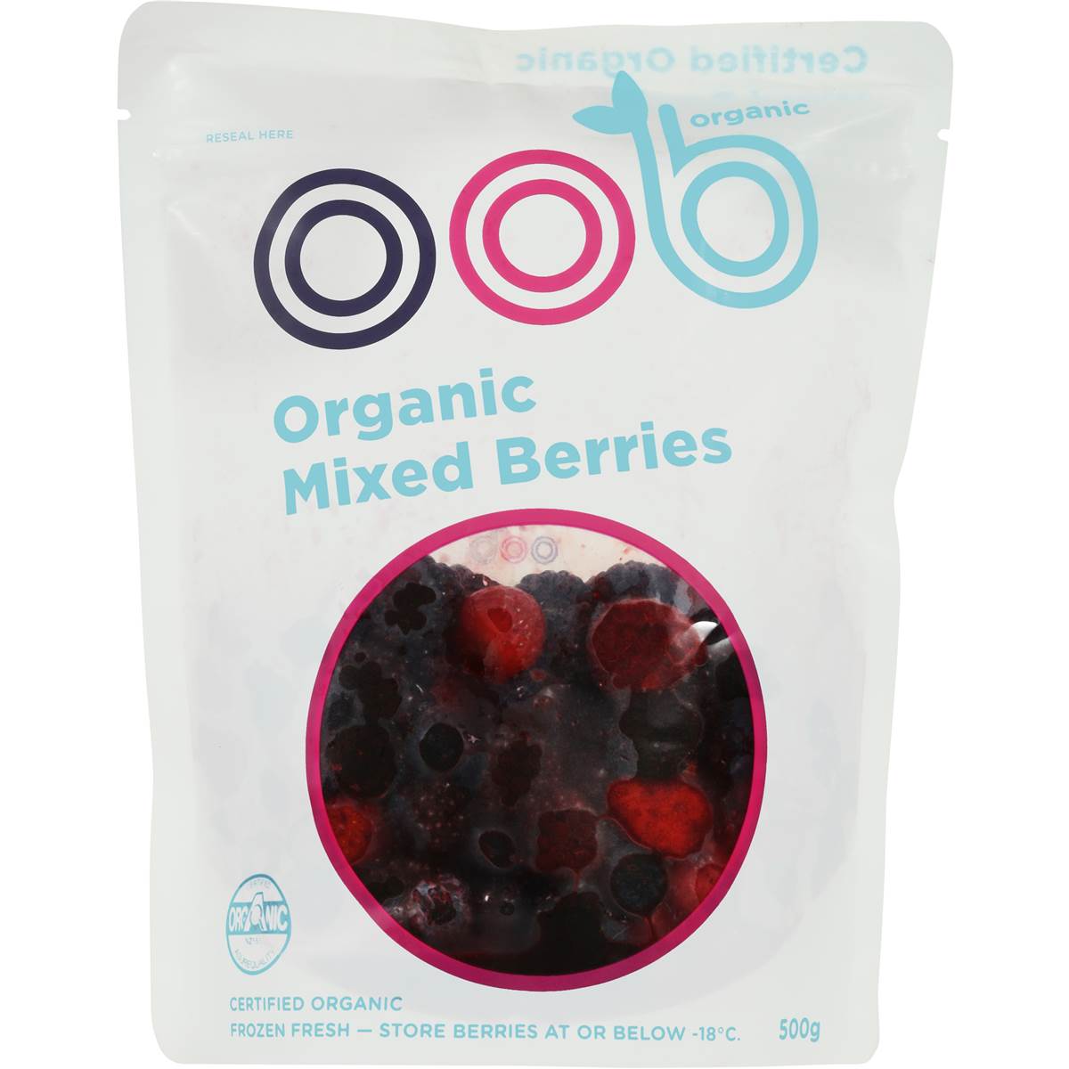 Oob Organic Frozen Mixed Berries 500g Woolworths