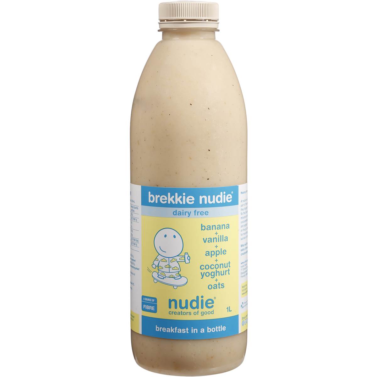 Nudie Banana & Vanilla & Apple & Coconut Yoghurt & Oats 1L | Woolworths