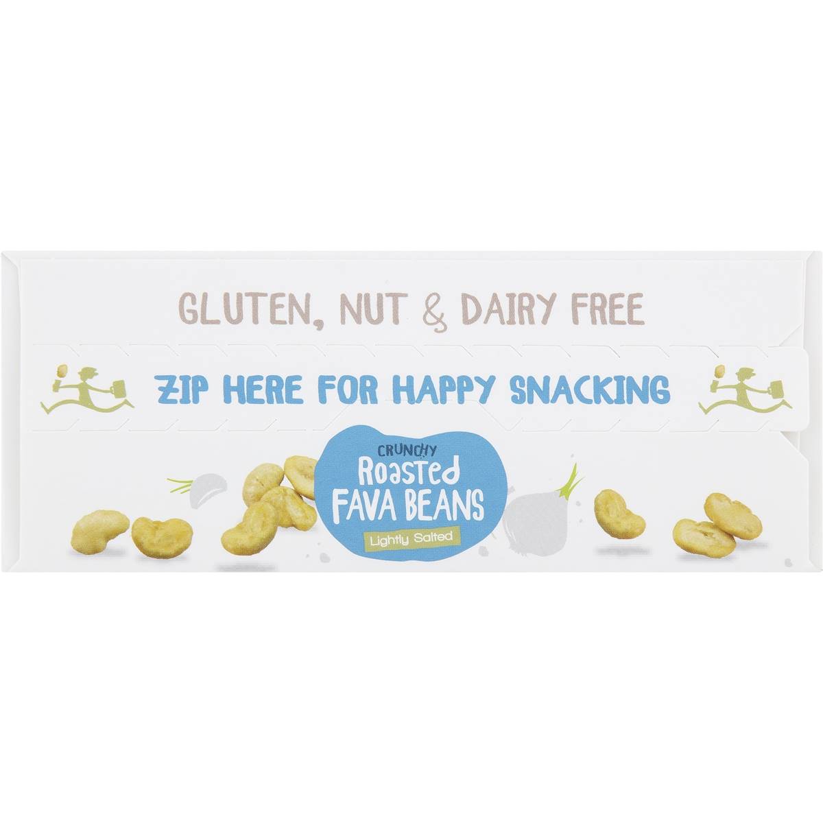 The Happy Snack Company Roasted Fava Beans Lightly Salted 6 Pack