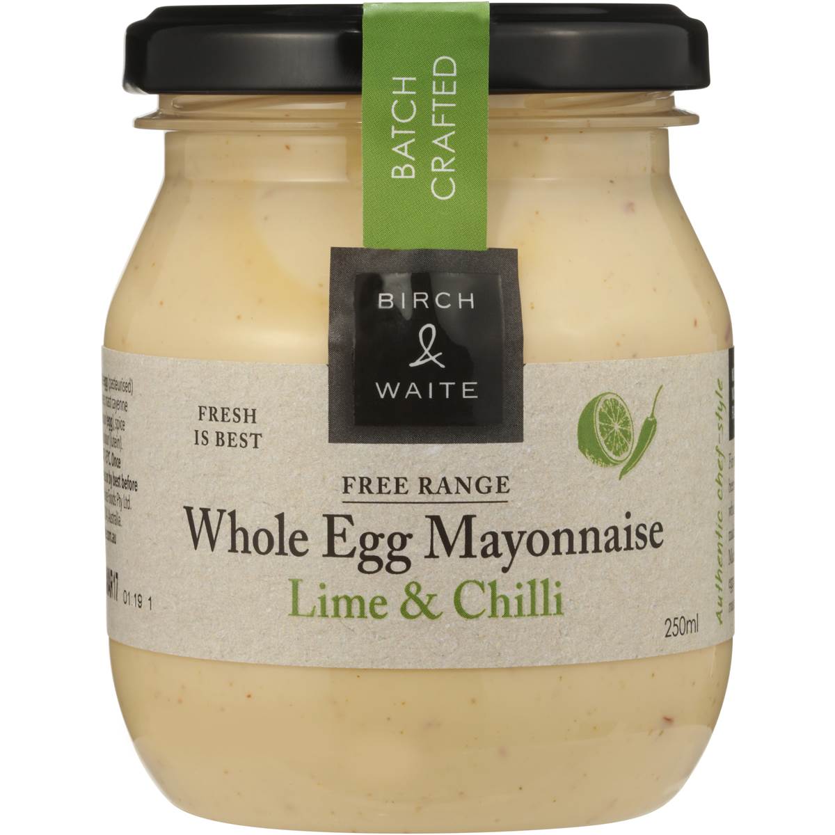 Birch & Waite Lime And Chilli Mayonnaise 250ml Woolworths