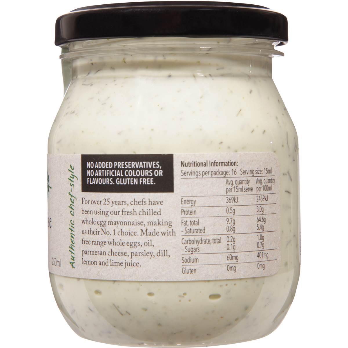 Birch & Waite Herb Mayonnaise 250ml Woolworths