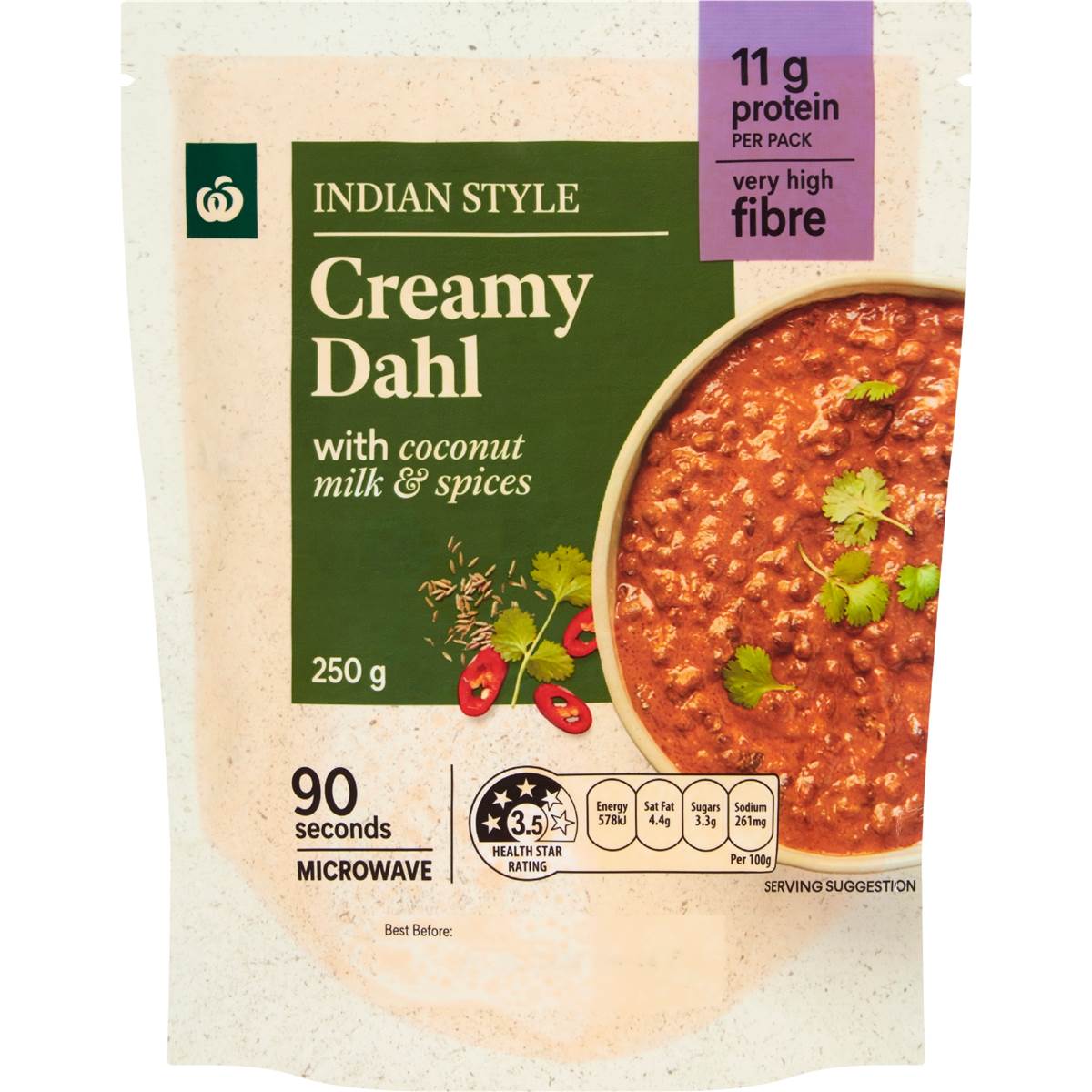 Woolworths woolworths indian style creamy dahl: 71% off at Woolworths