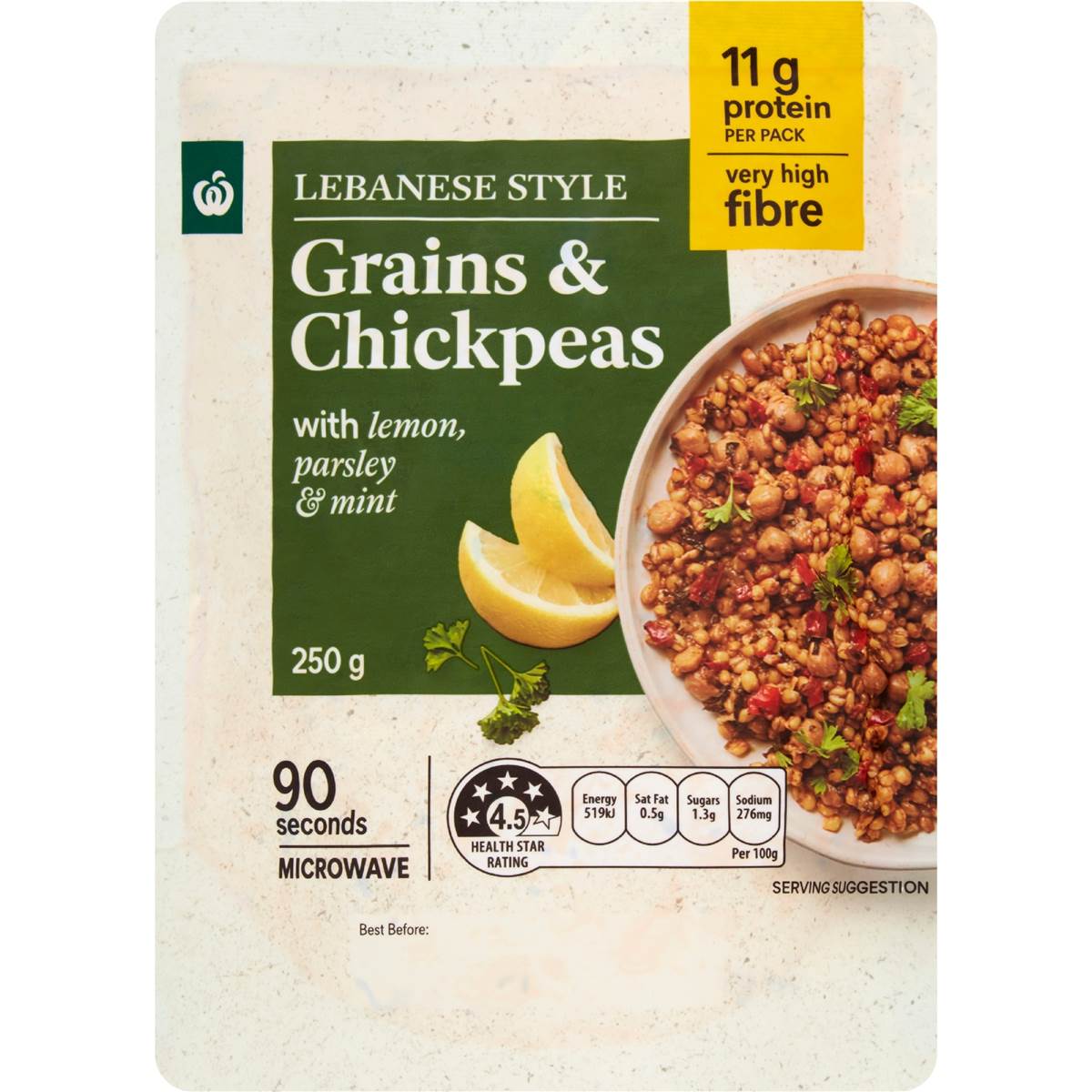 Woolworths woolworths lebanese style grains and chickpeas: 71% off at Woolworths