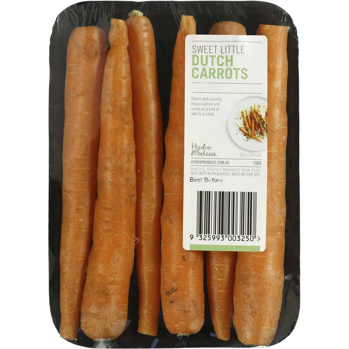 Hydro Produce Dutch Carrots 150g Woolworths