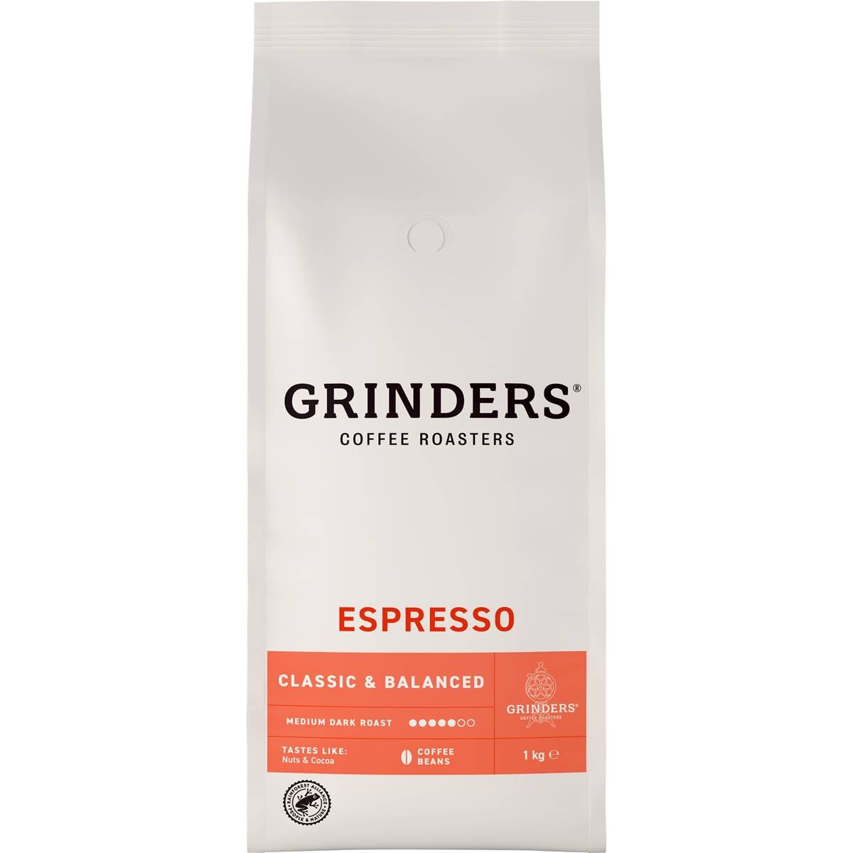 Grinders Coffee Beans Espresso 1kg Woolworths