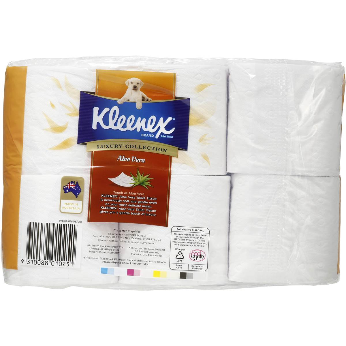 Kleenex Toilet Tissue Aloe Vera 12 pack Woolworths