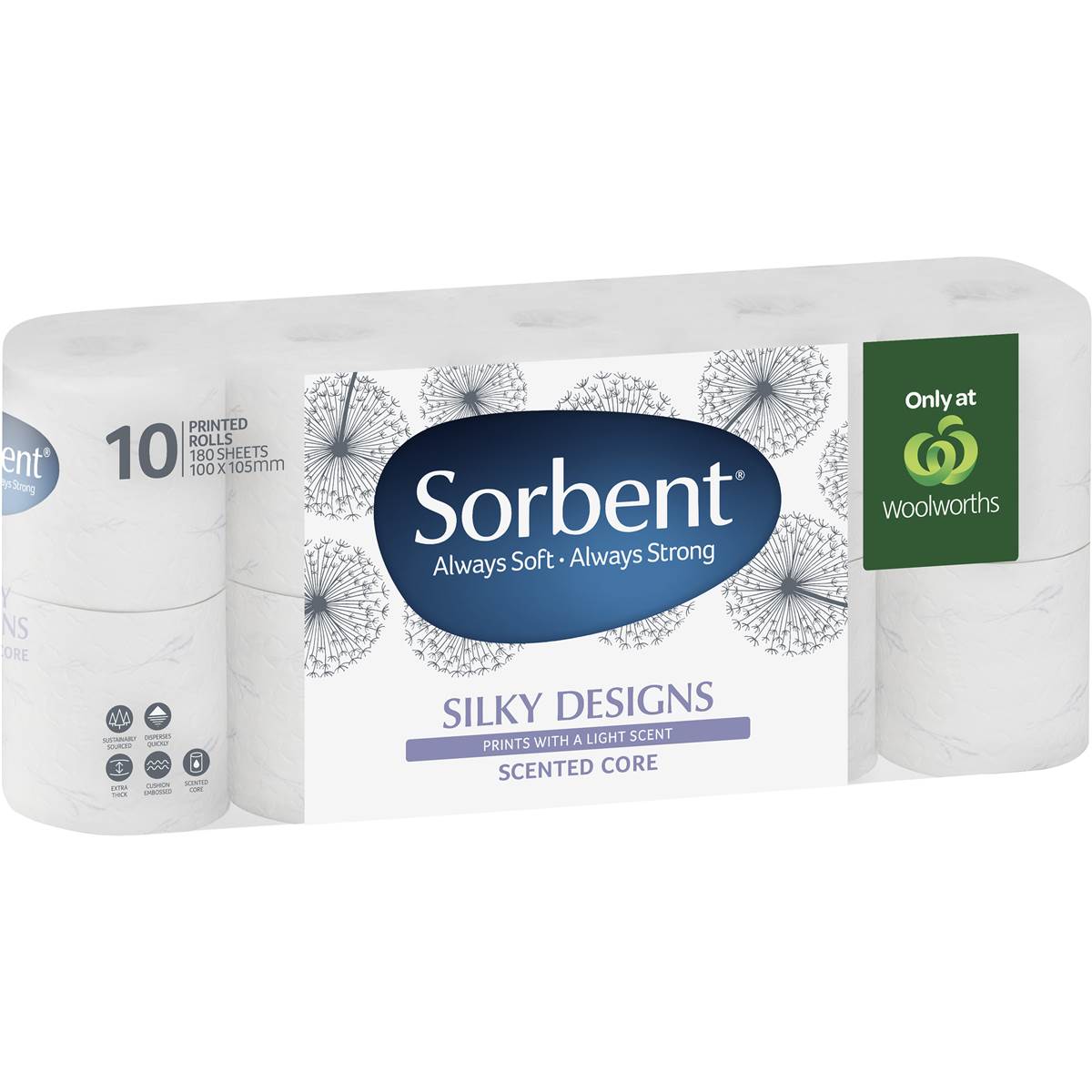 Sorbent Toilet Tissue Designs 10pk Woolworths