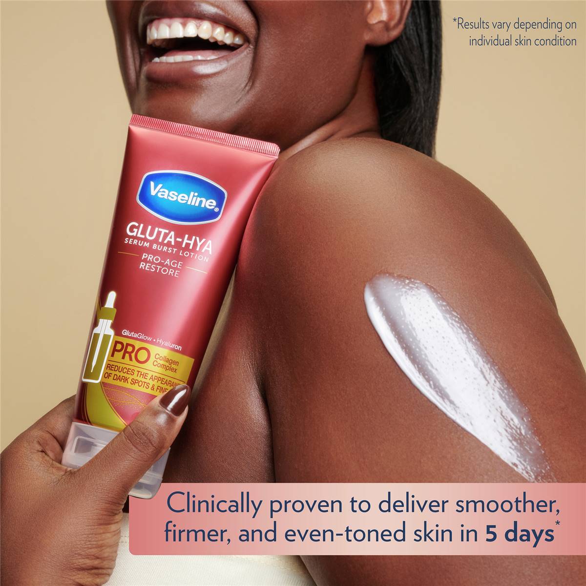 Vaseline GLUTA-HYA PRO-AGE RESTORE 2本 Vaseline Gluta-Hya Serum Burst Lotion Pro-Age Restore 330ml