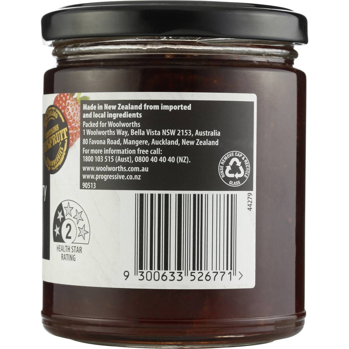 Woolworths Gold Strawberry Jam 305g Woolworths