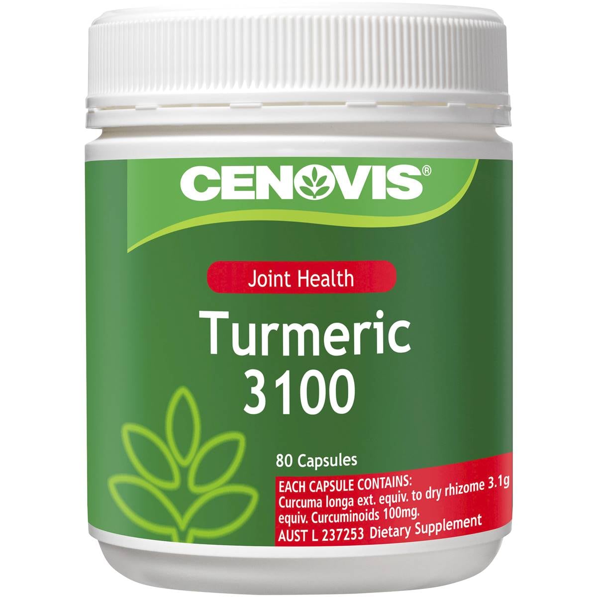 Cenovis Turmeric 3100 80pk Woolworths