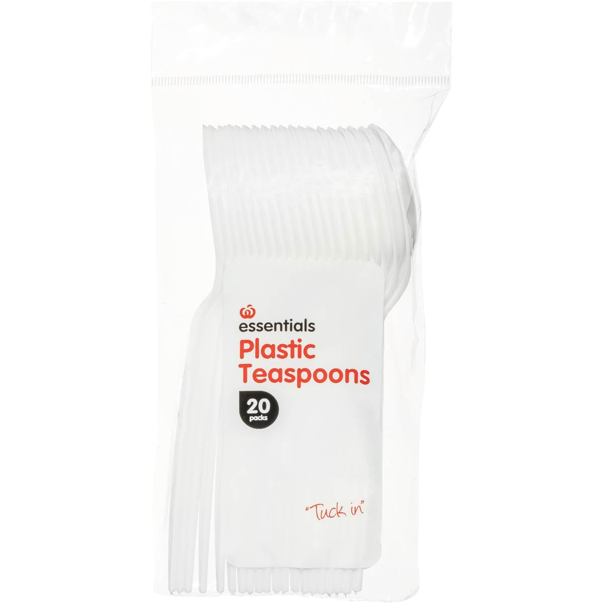 Essentials Plastic Teaspoons 20 Pack Woolworths
