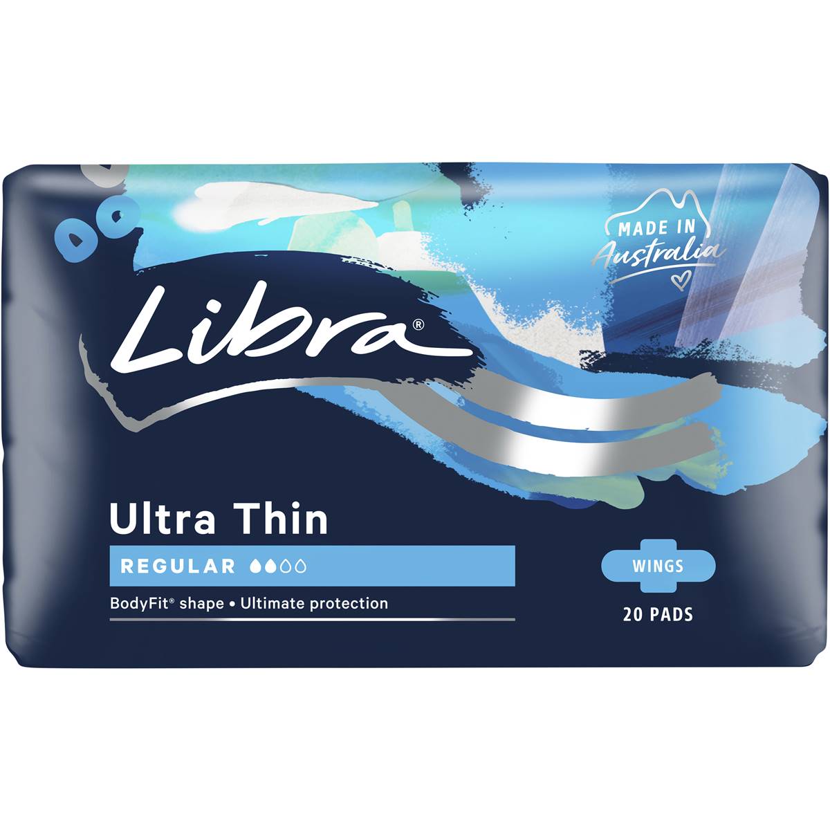 Libra Ultra Thin Pads Regular Wing 20 Pack Woolworths