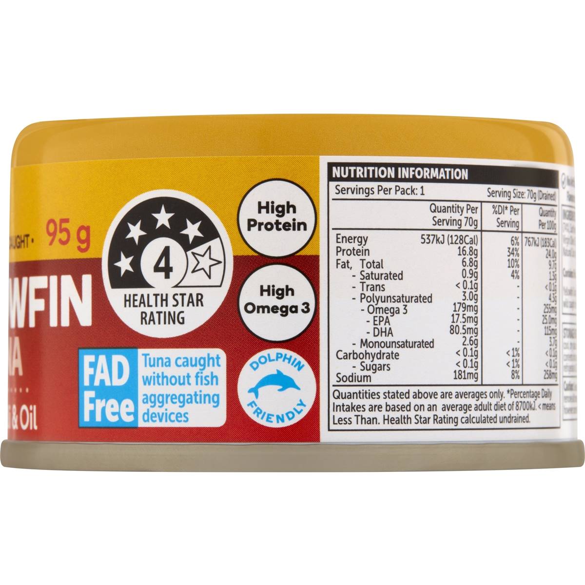 Woolworths Yellowfin Tuna In Chilli & Oil 95g Woolworths