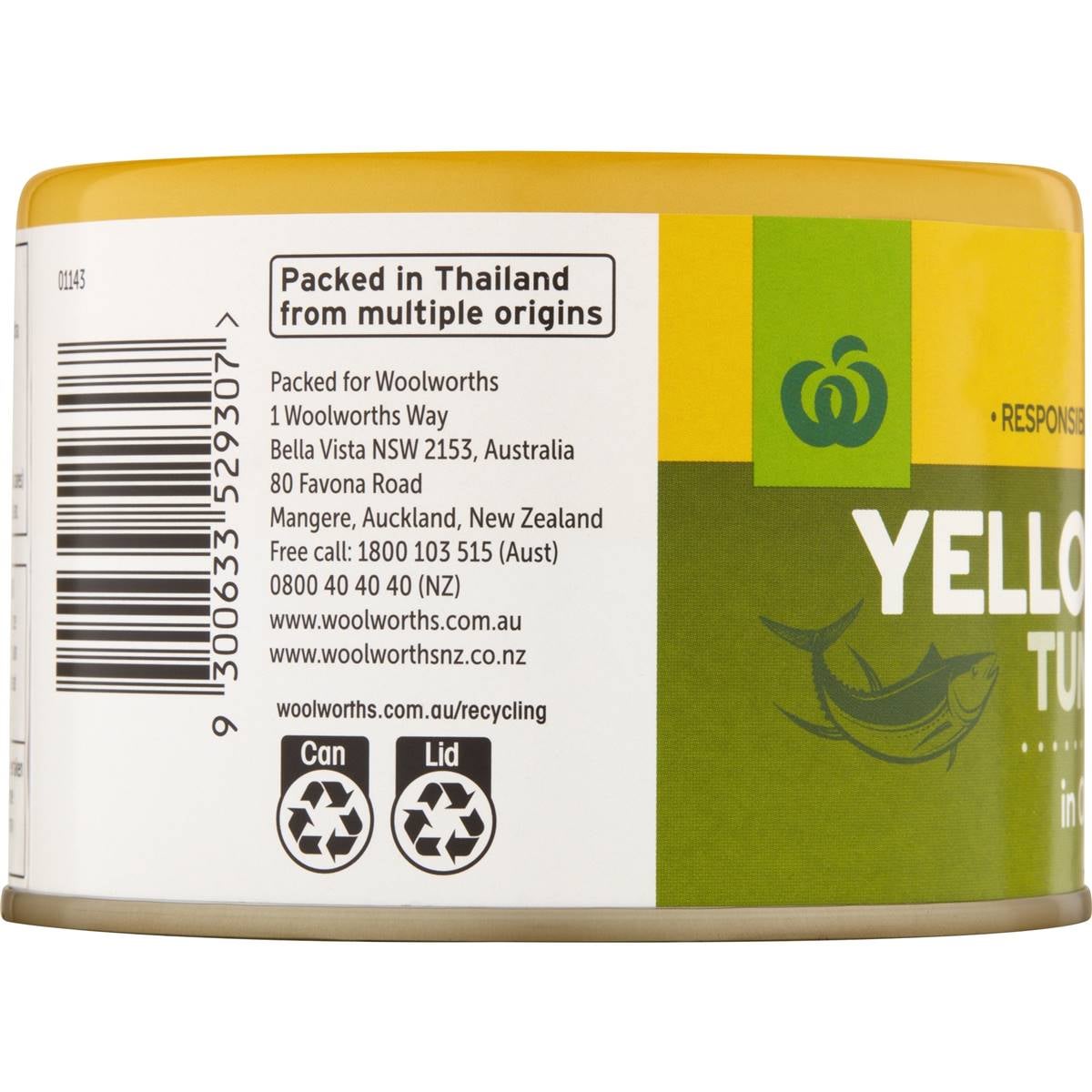Woolworths Yellowfin Tuna In Oil 425g Woolworths