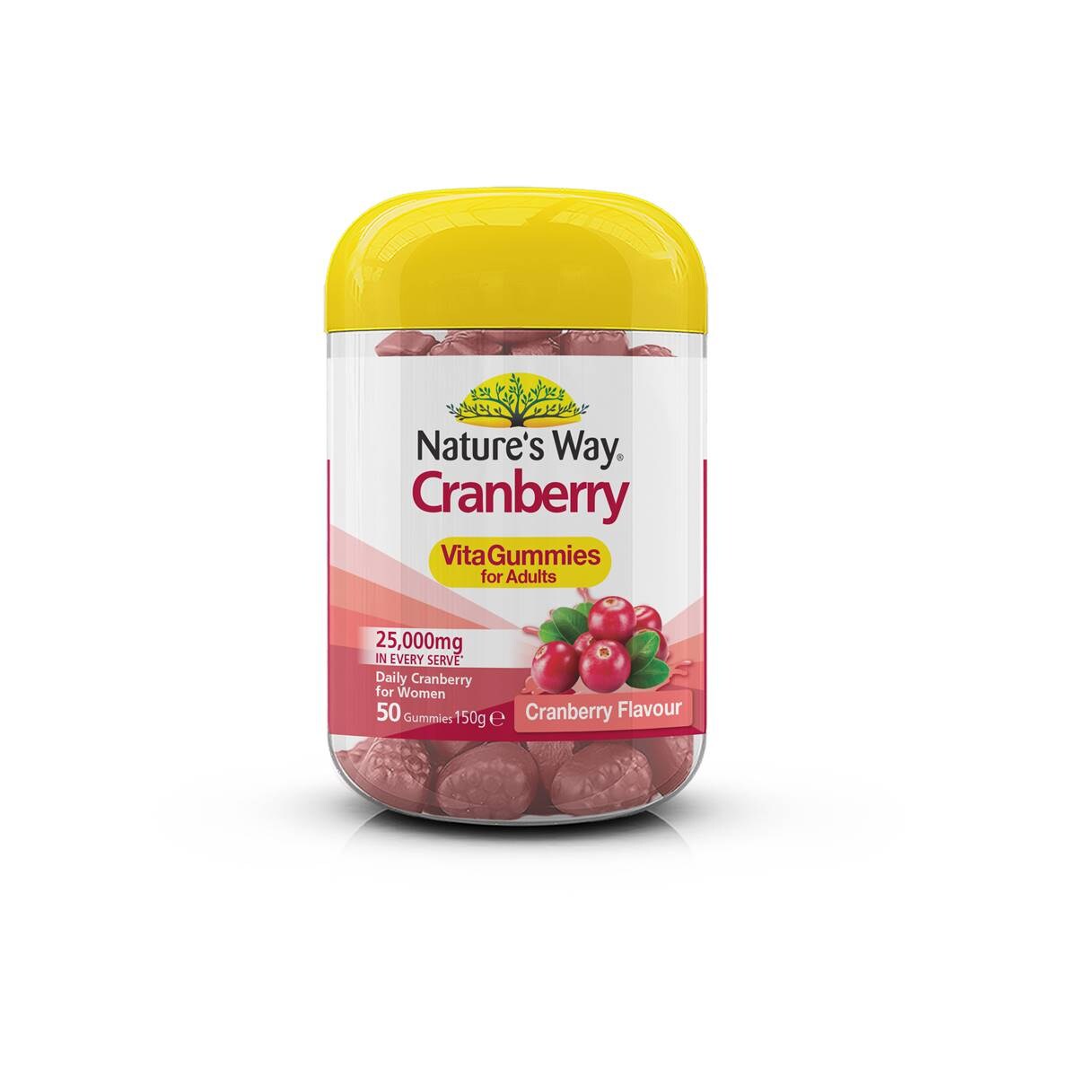 Nature's Way Adult Vita Gummies Cranberry 50 Pack Woolworths