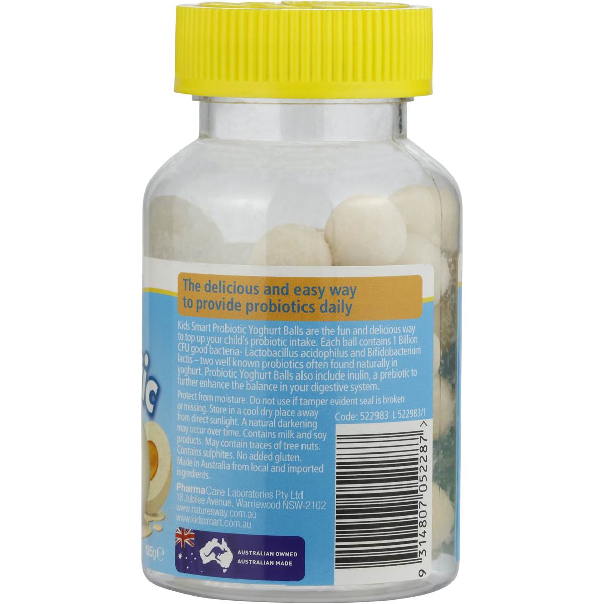 Nature's Way Kids Probiotic Apricot Yoghurt Balls 50 Pack Woolworths