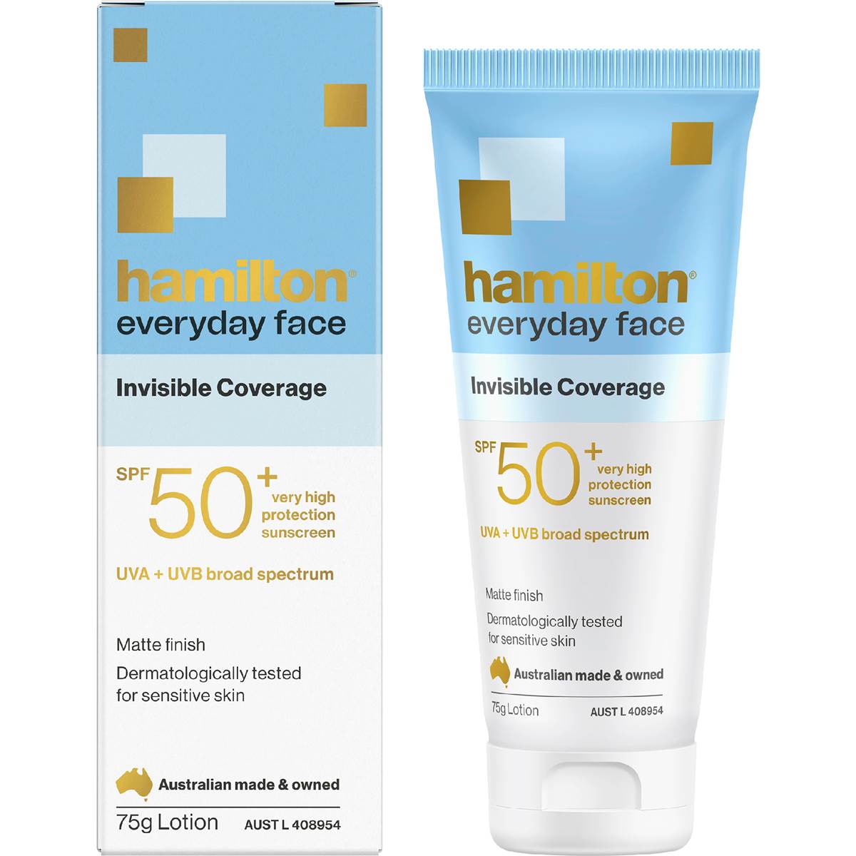 Hamilton SPF 50+ Everyday Face Matte Finish Sunscreen 75g