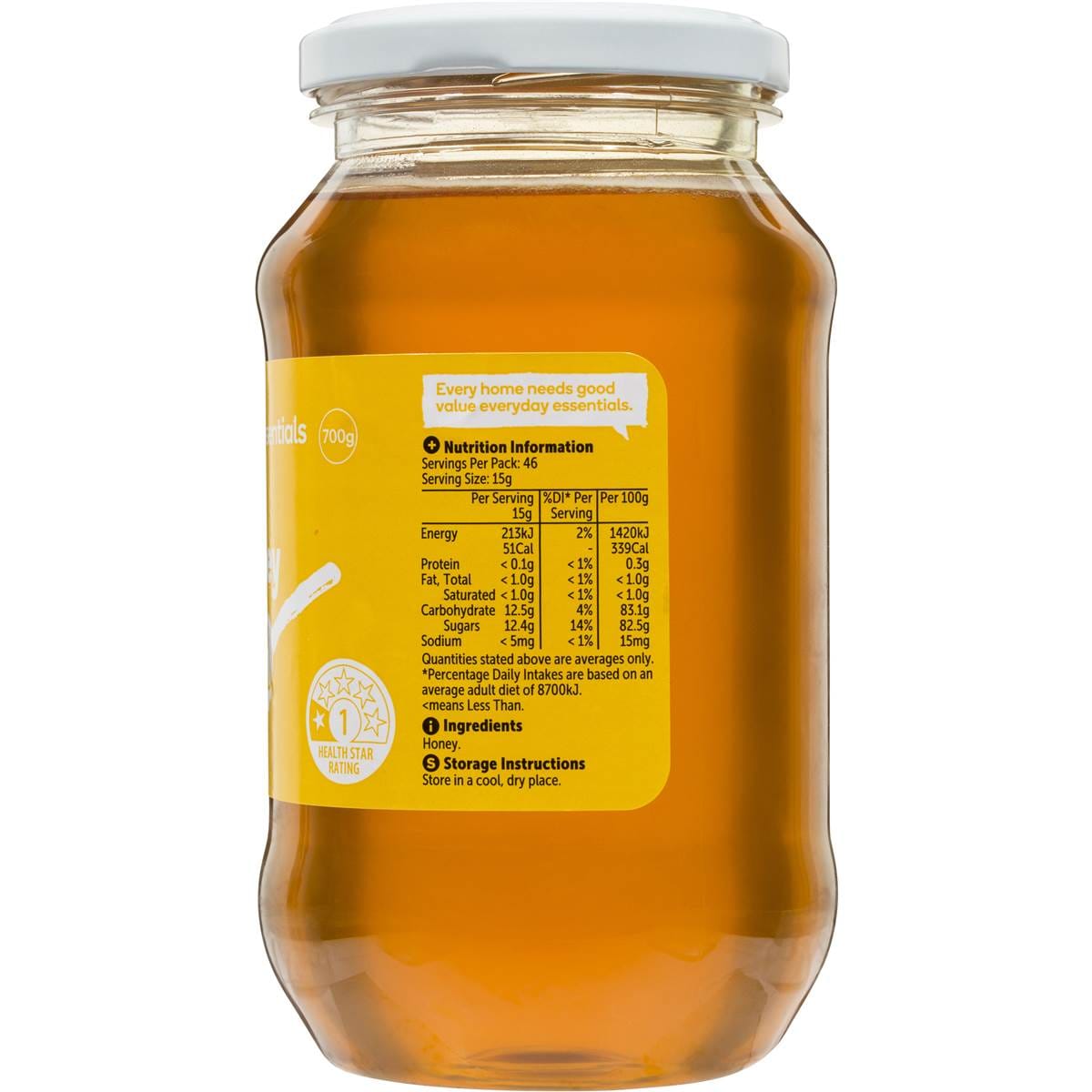 Woolworths Essentials Honey 700g Woolworths