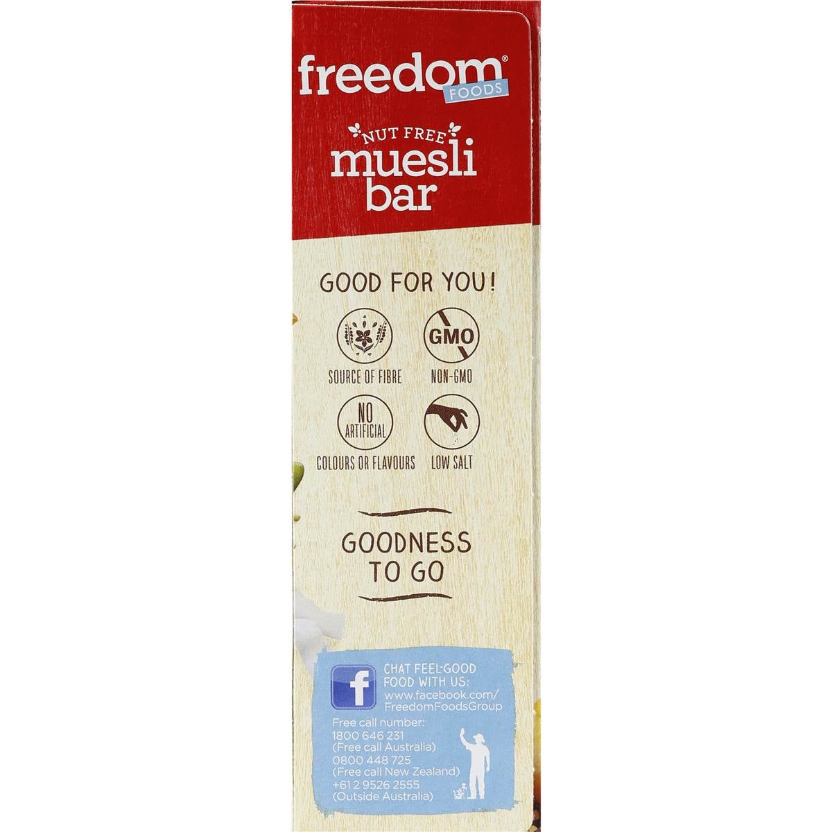 Freedom Foods Nut Free Muesli Bar 6pk 198g Woolworths