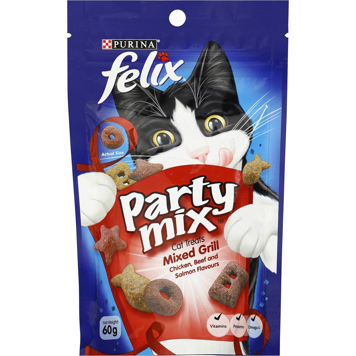 Felix Cat Party Mix Mixed Grill 60g Woolworths