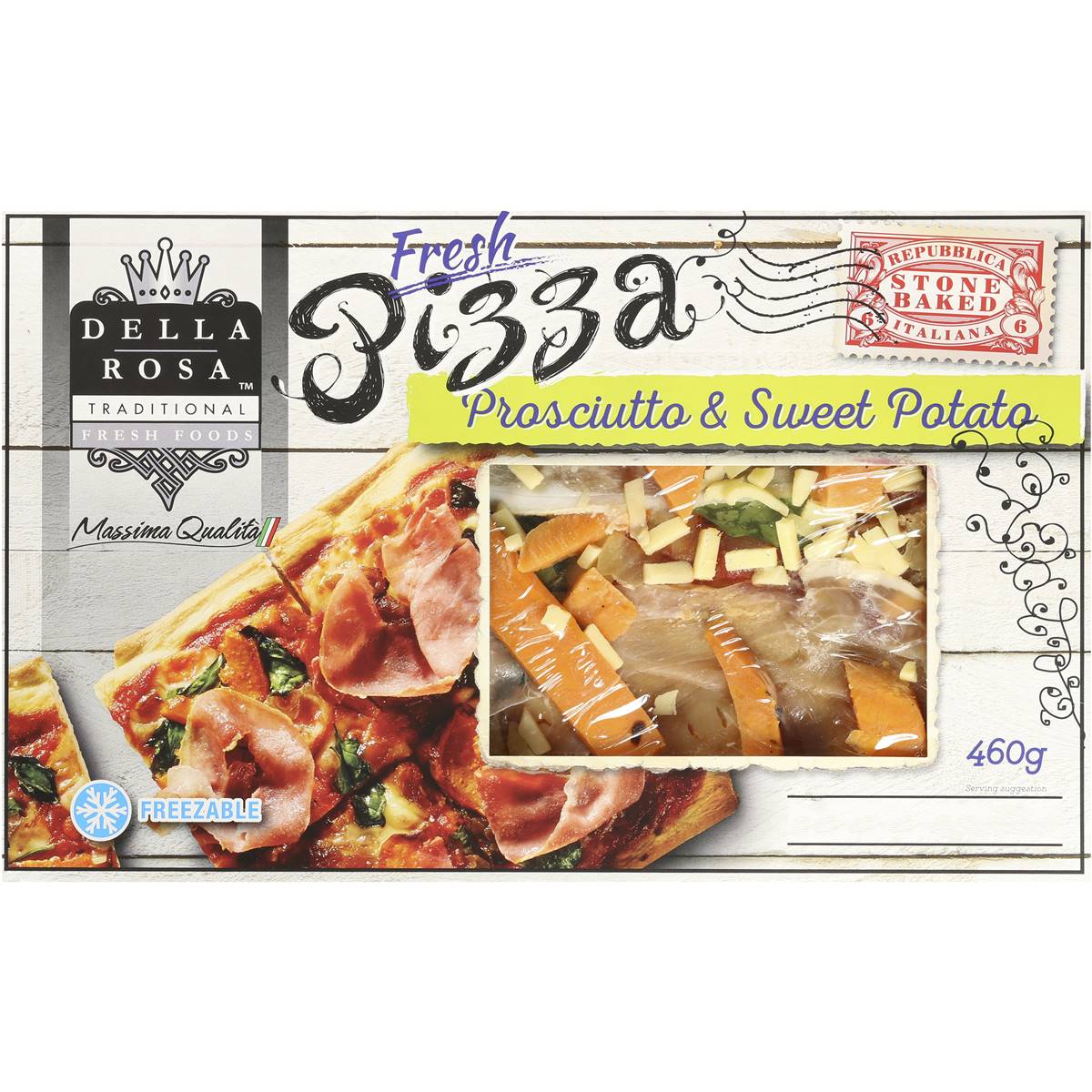 Della Rosa Potato & Prosciutto Pizza 460g Woolworths