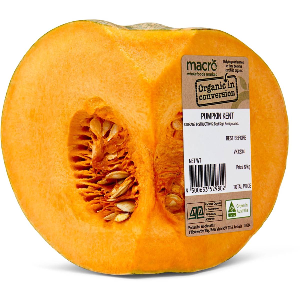 Macro In Conversion To Organic Pumpkin Kent Each Woolworths