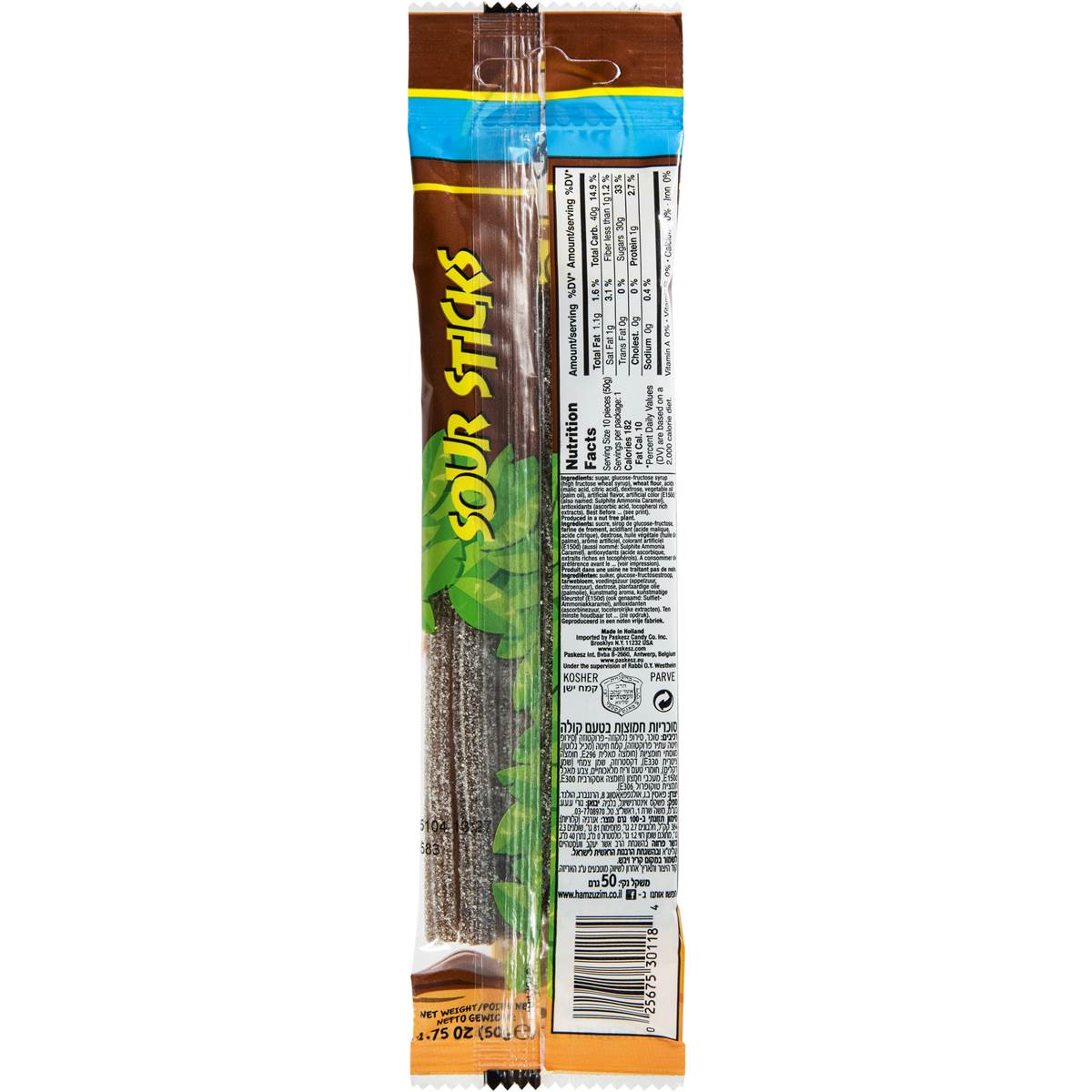 Paskesz Sour Stix Cola 50g | Woolworths