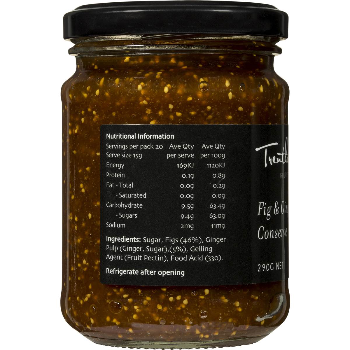 Trentham Tucker Fig & Ginger Jam 290g Woolworths
