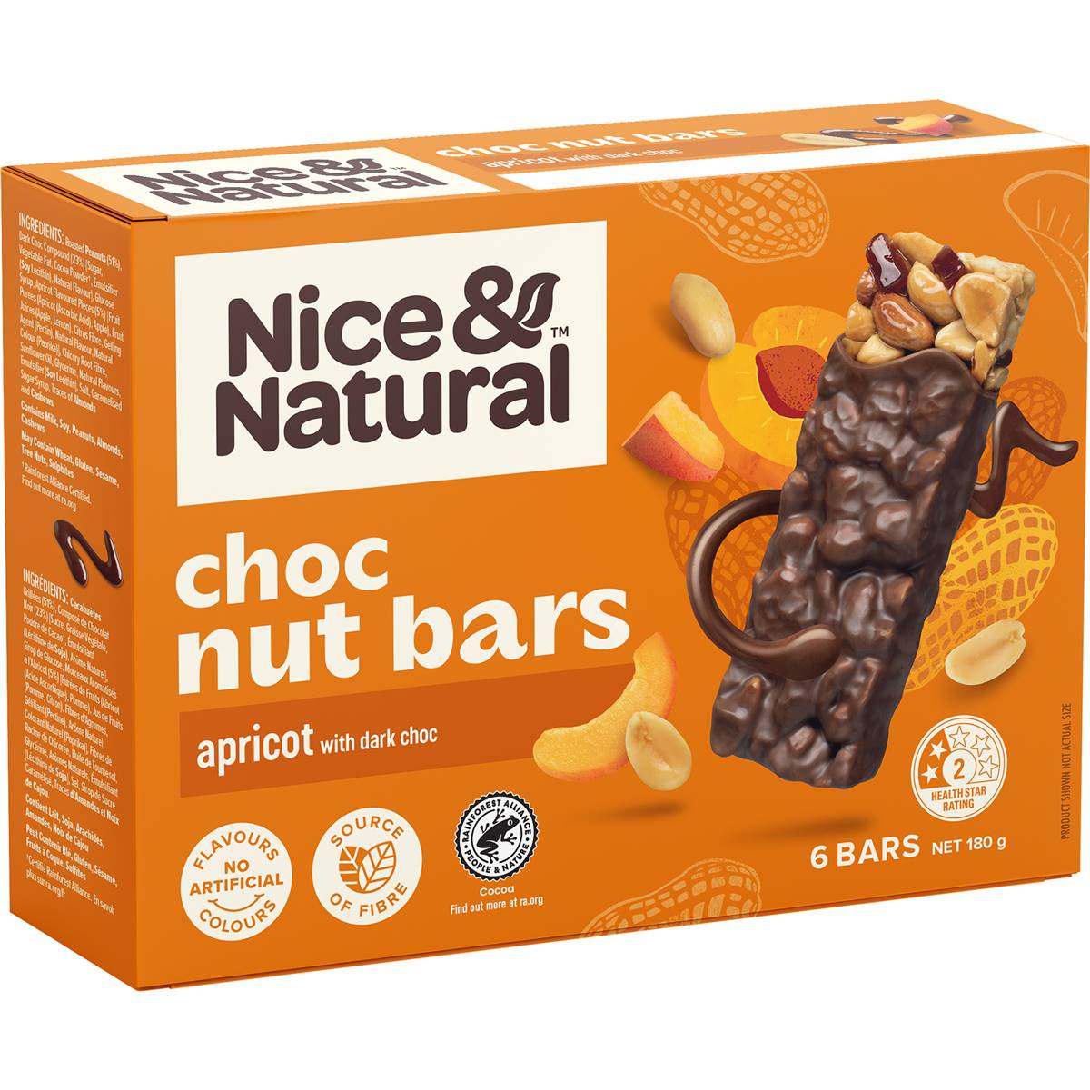 Nice & Natural Chocolate Nut Bar Apricot