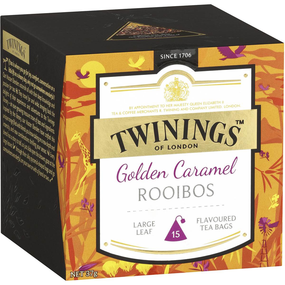 Twinings Golden Caramel Rooibos 15pk Woolworths