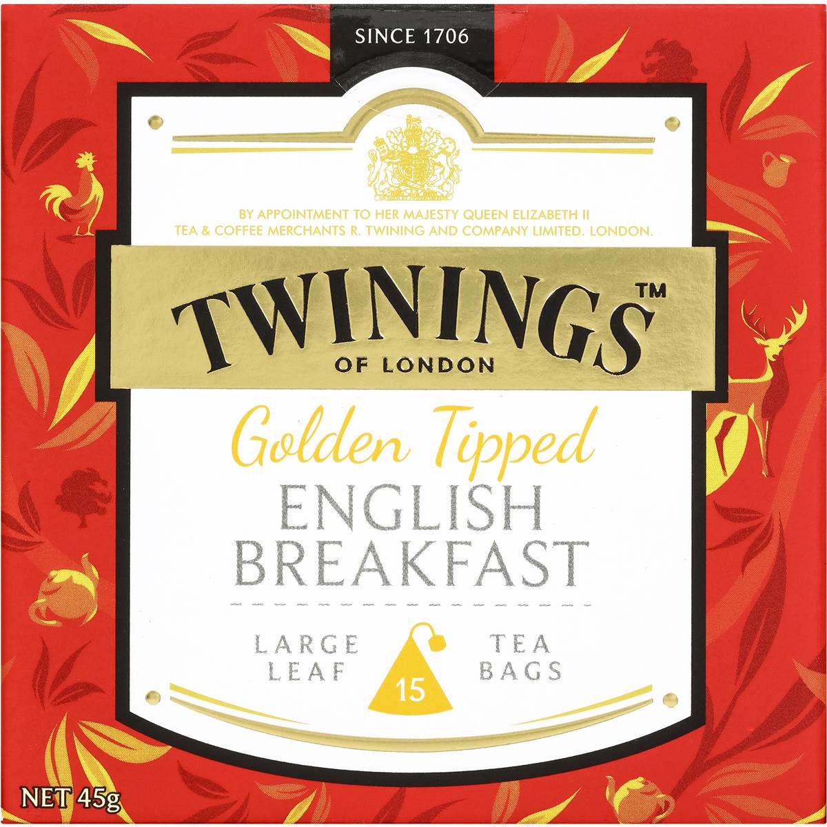 Twinings English Breakfast Tea Golden Tipped 15 Pack Woolworths