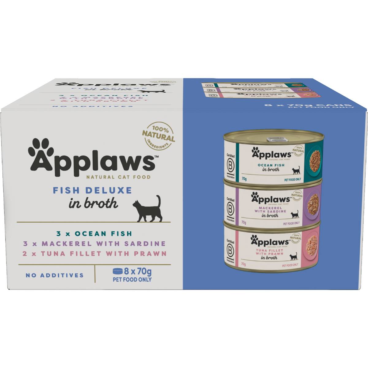 Applaws Cat Food Fish Deluxe 8x70g Woolworths