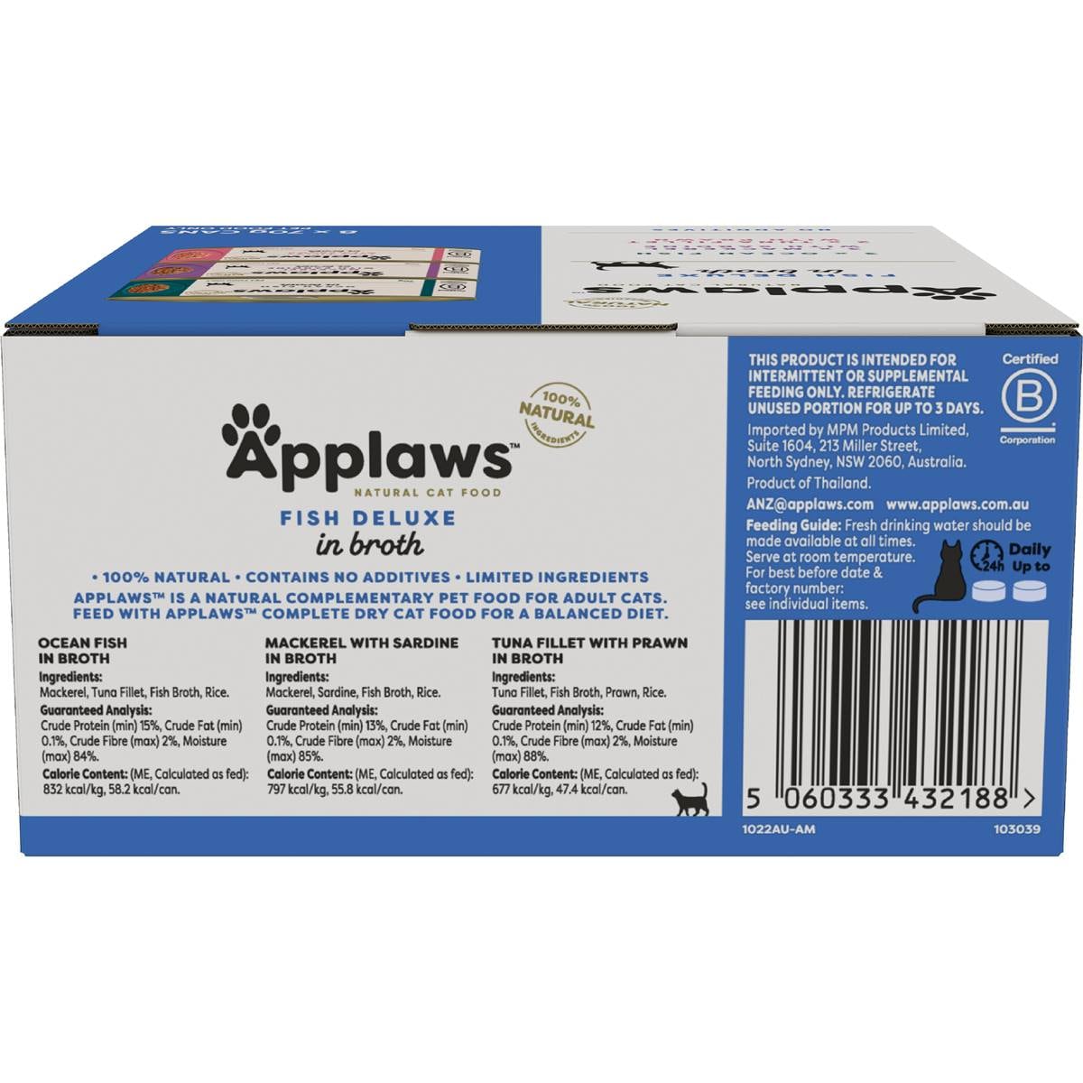 Applaws Cat Food Fish Deluxe 8x70g Woolworths