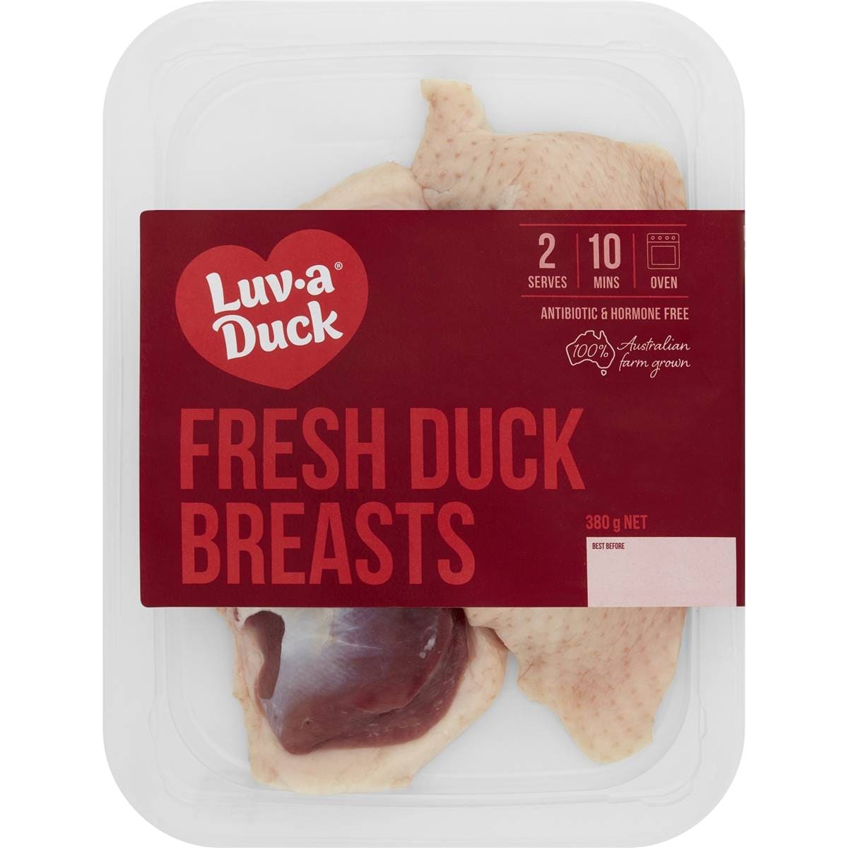 Luv-A-Duck Fresh Duck Breast Fillets 380g