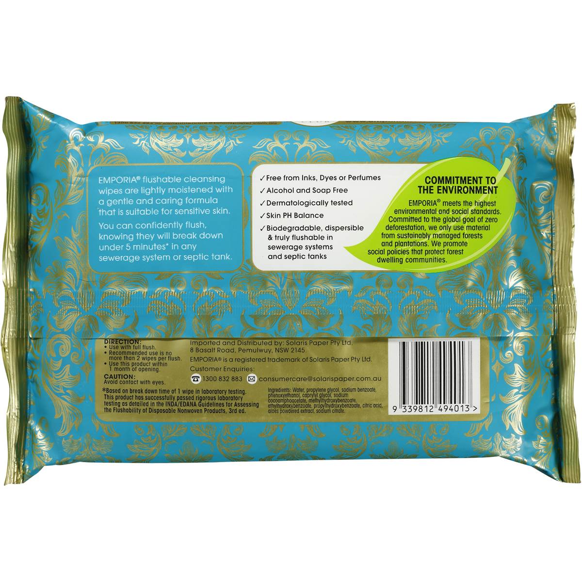 Emporia Flushable Clean Wipes Refill 40pk Woolworths