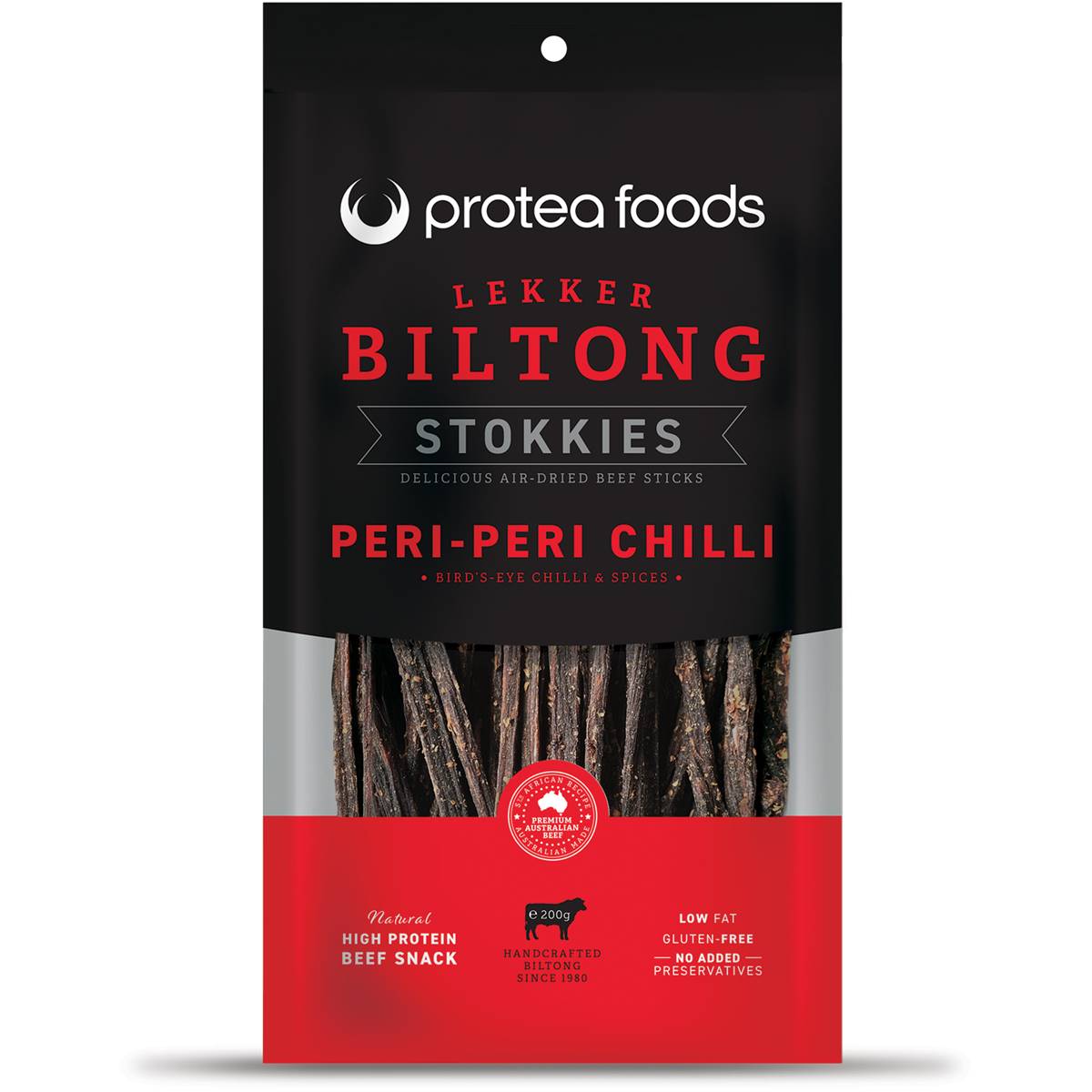 Protea Foods Biltong Stokkies Peri Peri