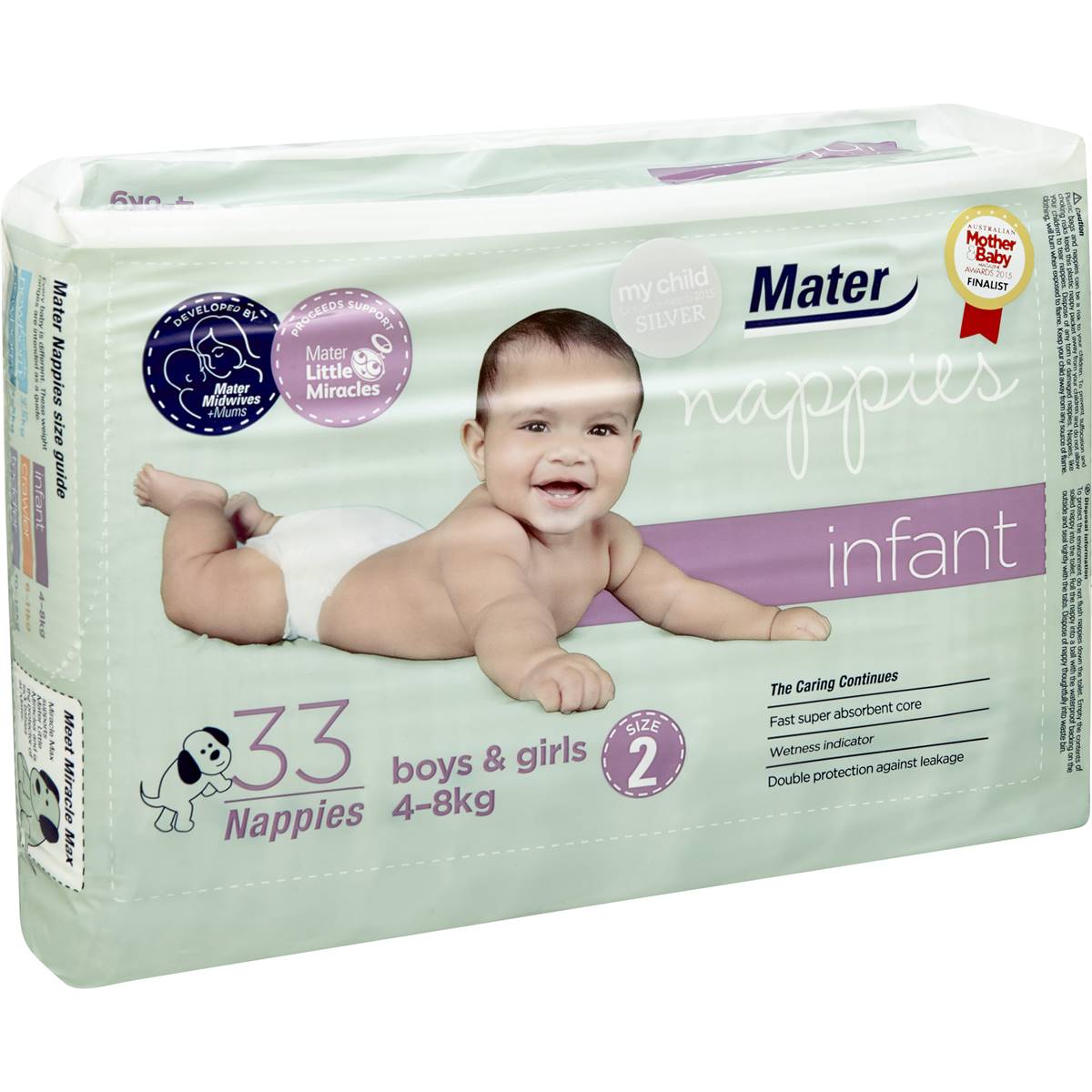 Mater Nappies Size 2 Infant
