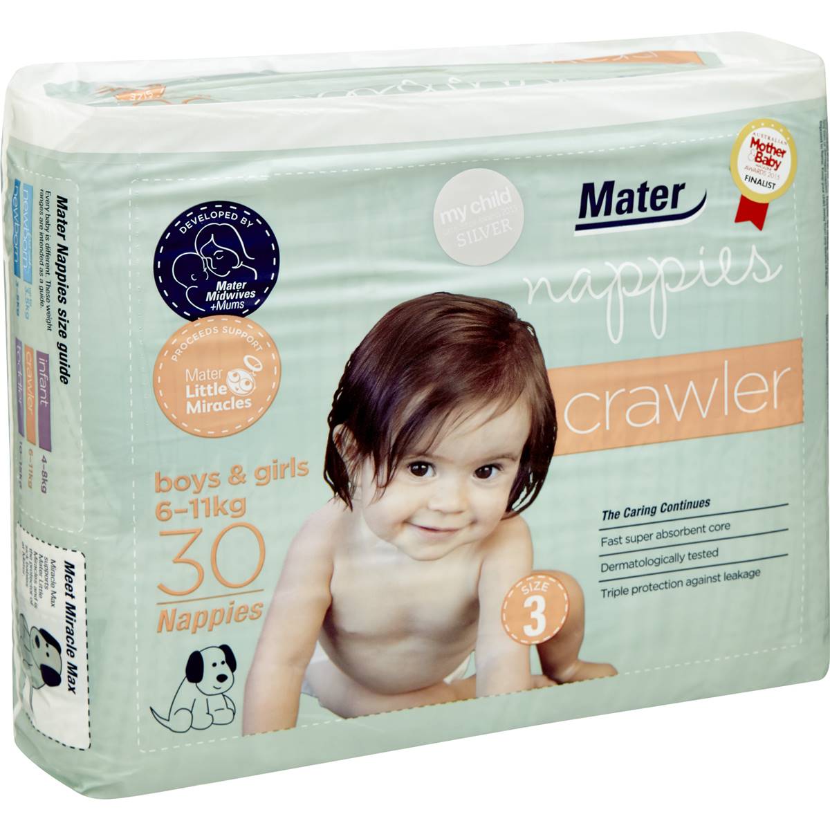 Mater Nappies Size 3 Crawler