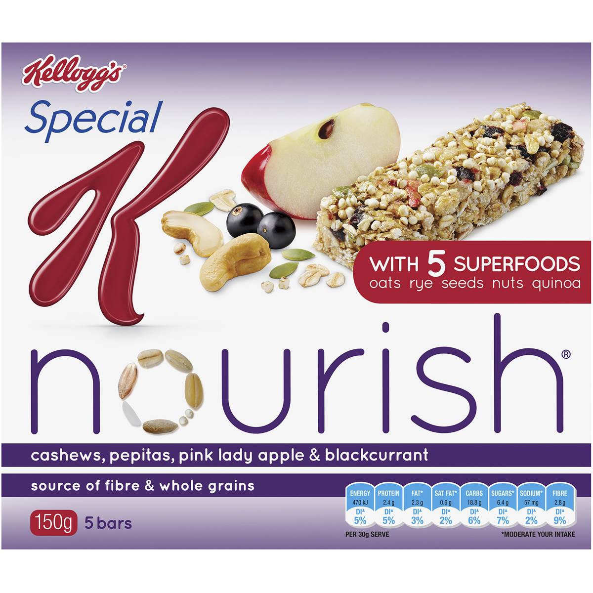 Kellogg's Special K Nourish Cashew 150g Woolworths