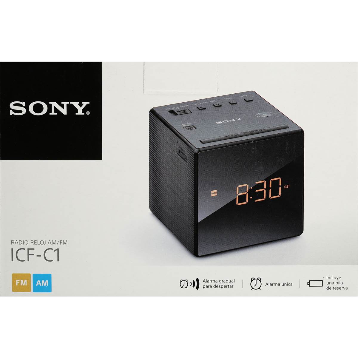 Sony Fm/am Clock Radio Each Woolworths