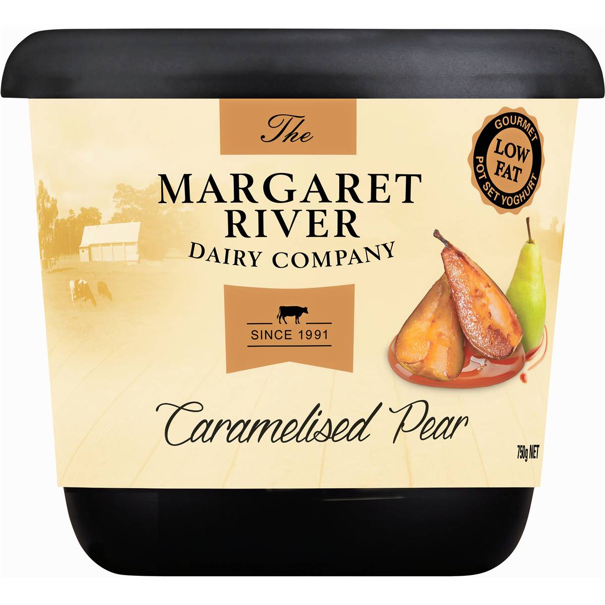 Margaret River Caramelised Pear Yoghurt 750g Woolworths