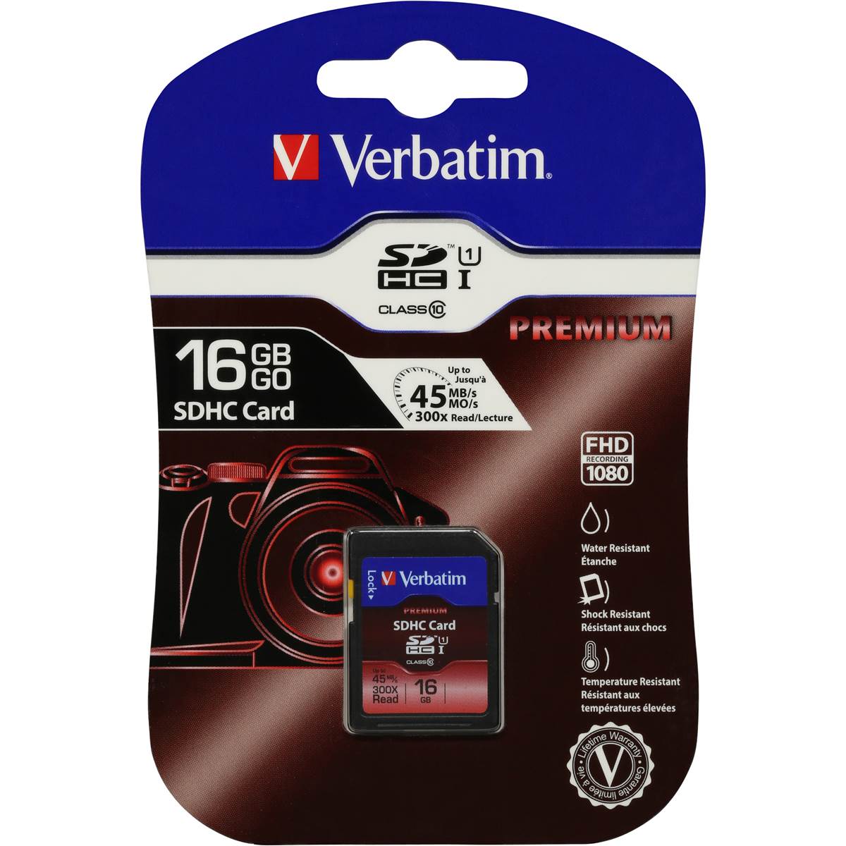 Verbatim Store 'n' Go Premium Sdhc Card Class 10 16gb Each Woolworths
