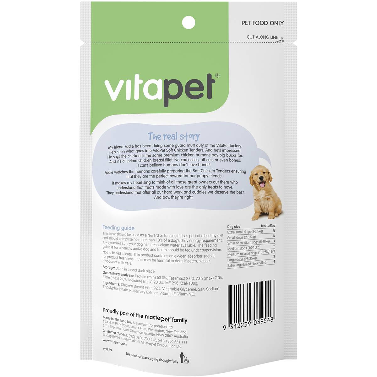 Vitapet Soft Chicken Tenders 100g Woolworths