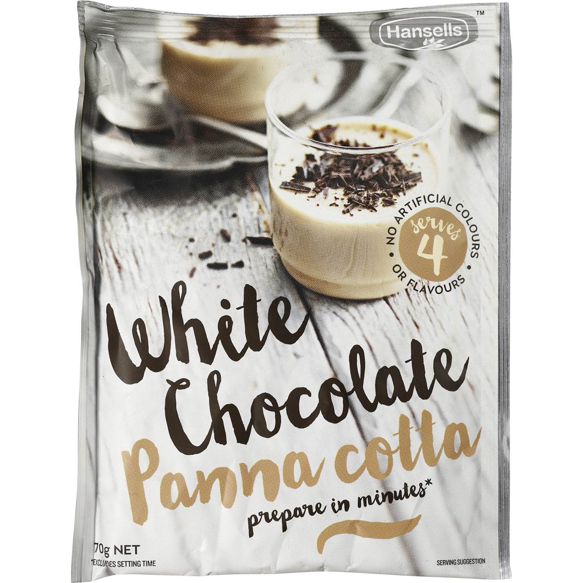 Hansells Make At Home White Choc Panna Cotta 70g Woolworths