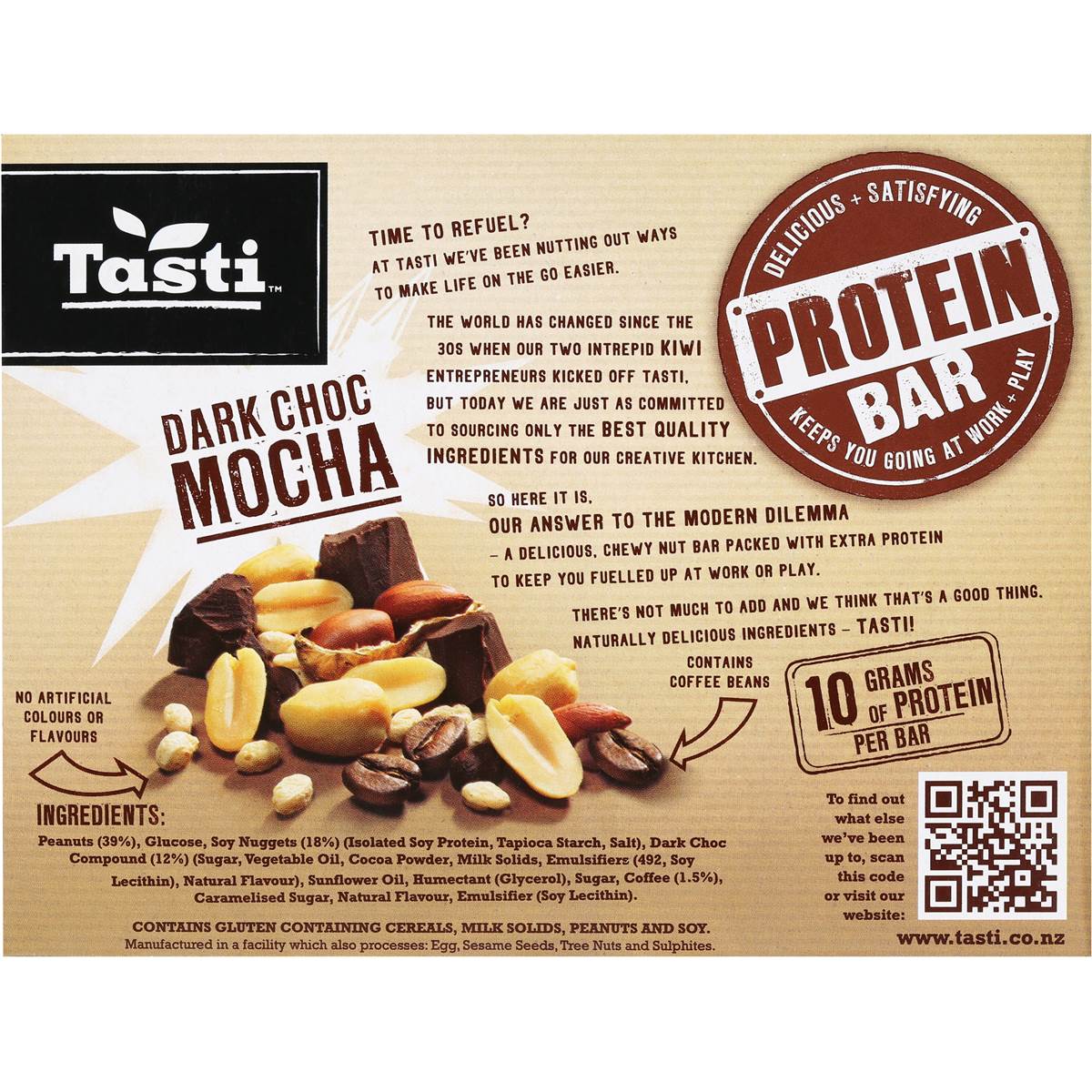 Tasti Protein Bar Dark Choc Mocha 200g Woolworths