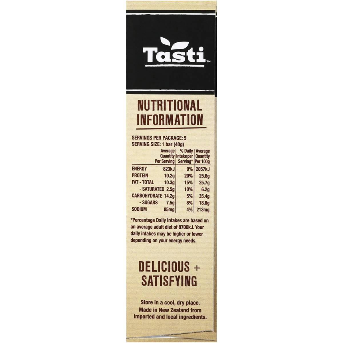 Tasti Protein Bar Dark Choc Mocha 200g Woolworths