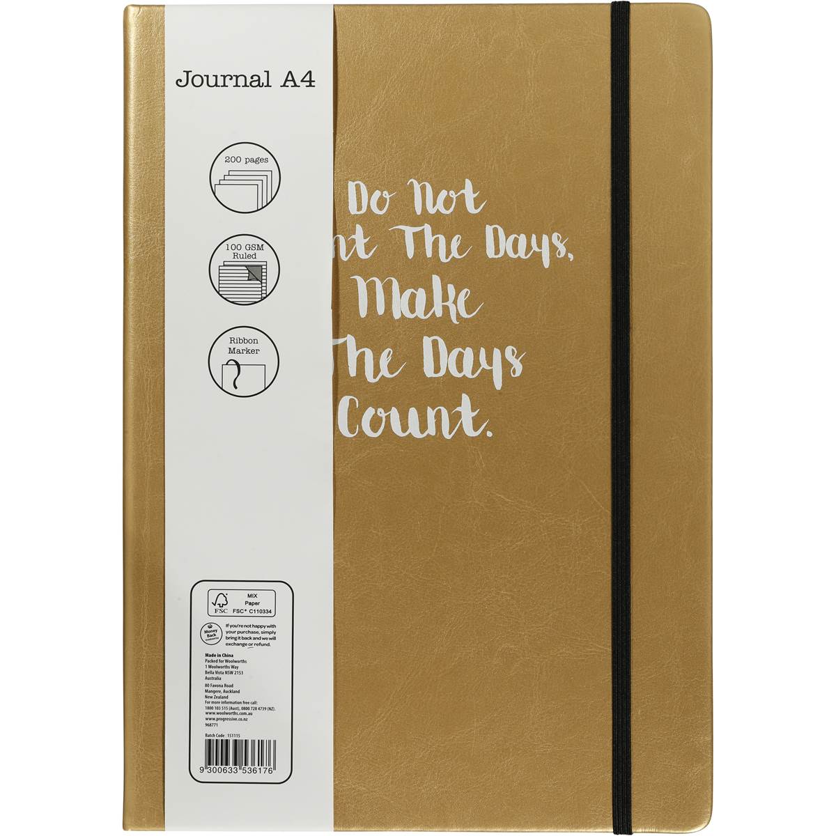 Woolworths Journal A4 Each Woolworths