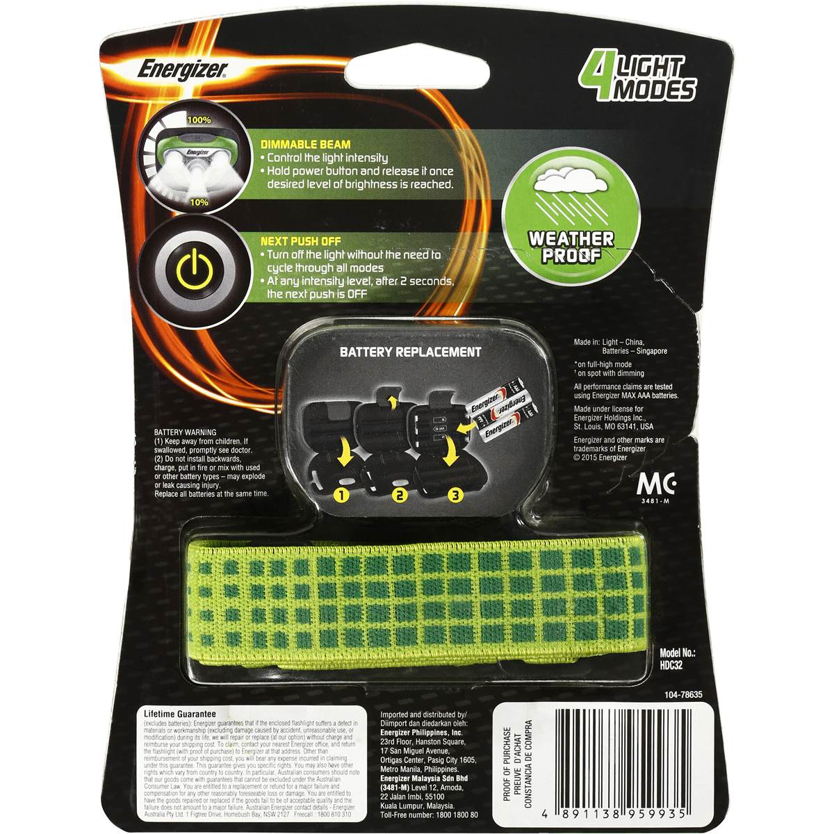 Energizer Vision Hd Plus Headlight Each Woolworths