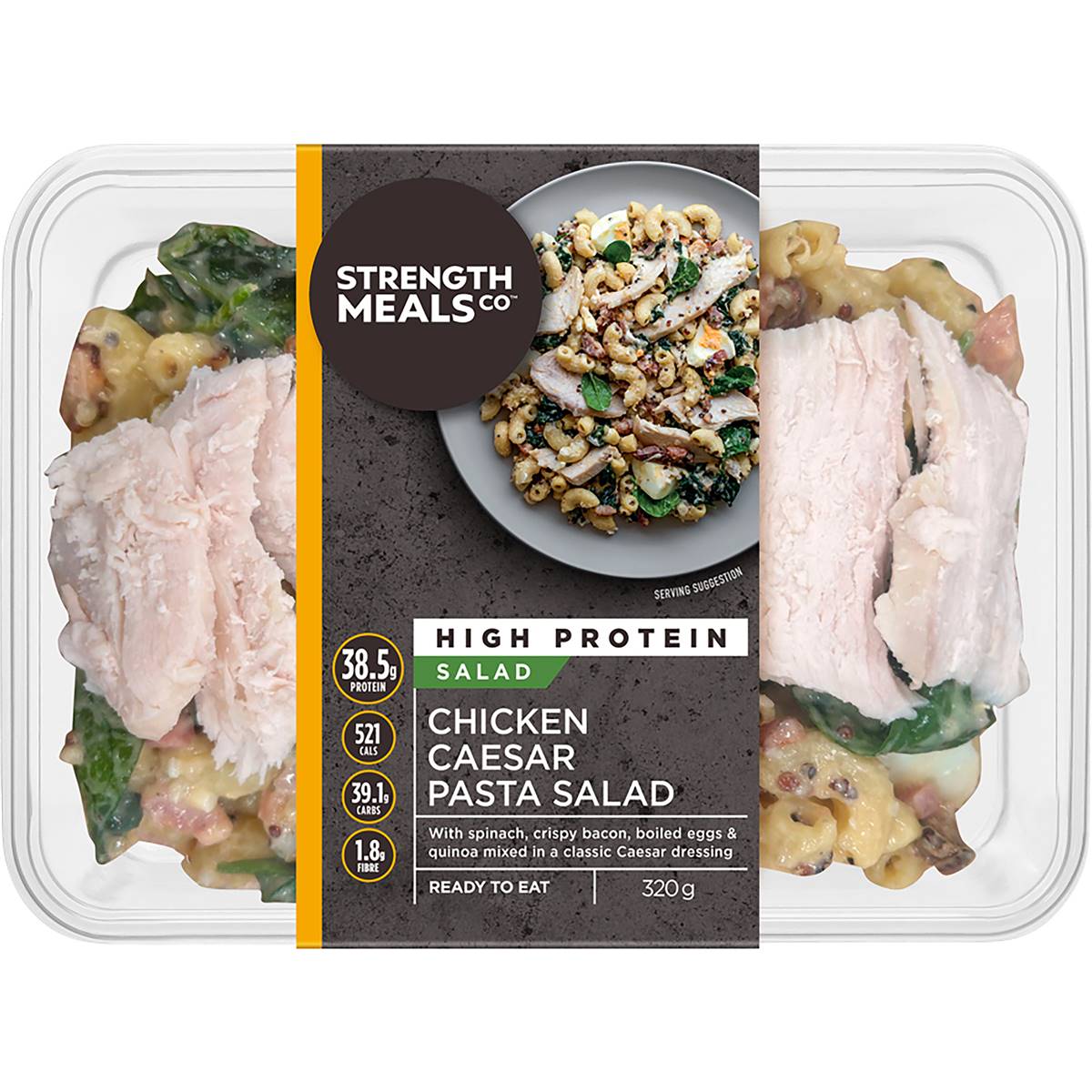 Strength Meals Co Chicken Caesar Pasta Salad 320g
